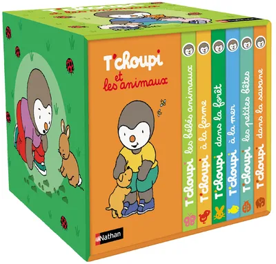 Couverture — Ma petite bibliothèque - T'choupi et les animaux