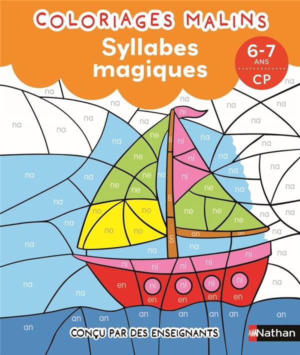 Couverture — Coloriages malins : Syllabes magiques ; CP