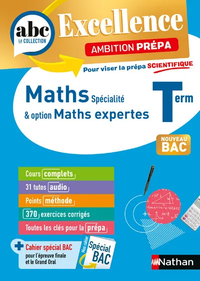 Couverture — ABC BAC Excellence - Maths prépa scientifique Term