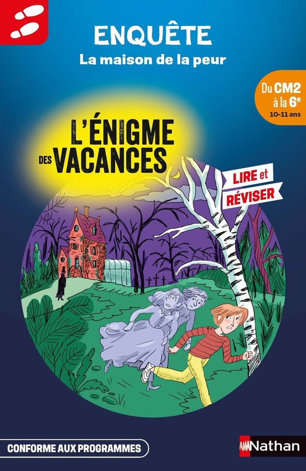 Couverture — L'énigme des vacances : La maison de la peur ; Du CM2 à la 6e
