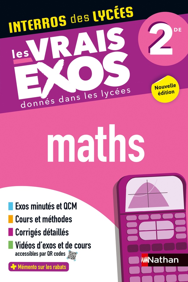 Couverture — Interros des lycées : Mathématiques ; 2de ; Les vrais exos donnés dans les lycées (édition 2024/2025)