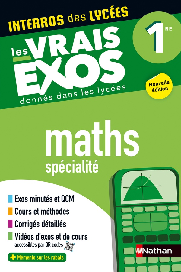 Couverture — Interros des lycées : Mathématiques spécialité ; 1re ; Les vrais exos donnés dans les lycées (édition 2024/2025)