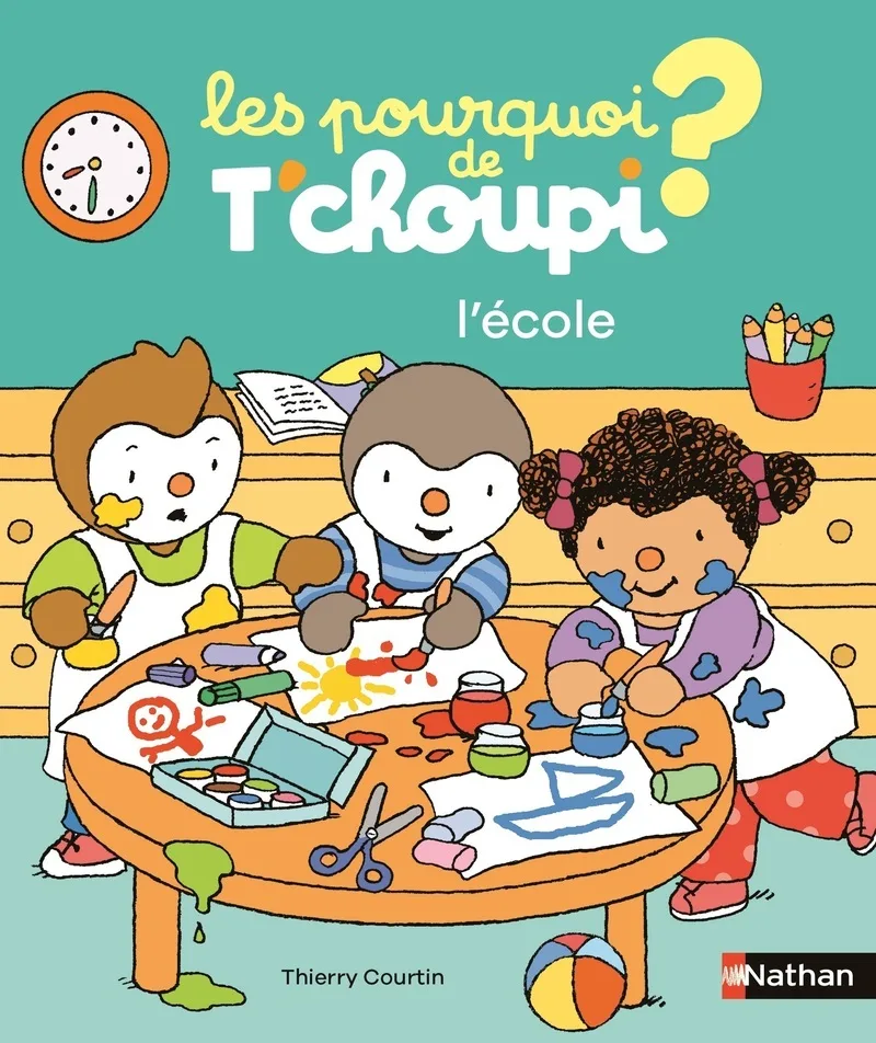 Couverture — Les pourquoi de T'choupi - L'école