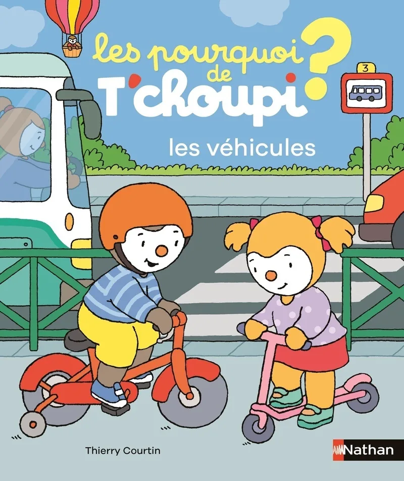 Couverture — Les pourquoi de T'choupi - les véhicules
