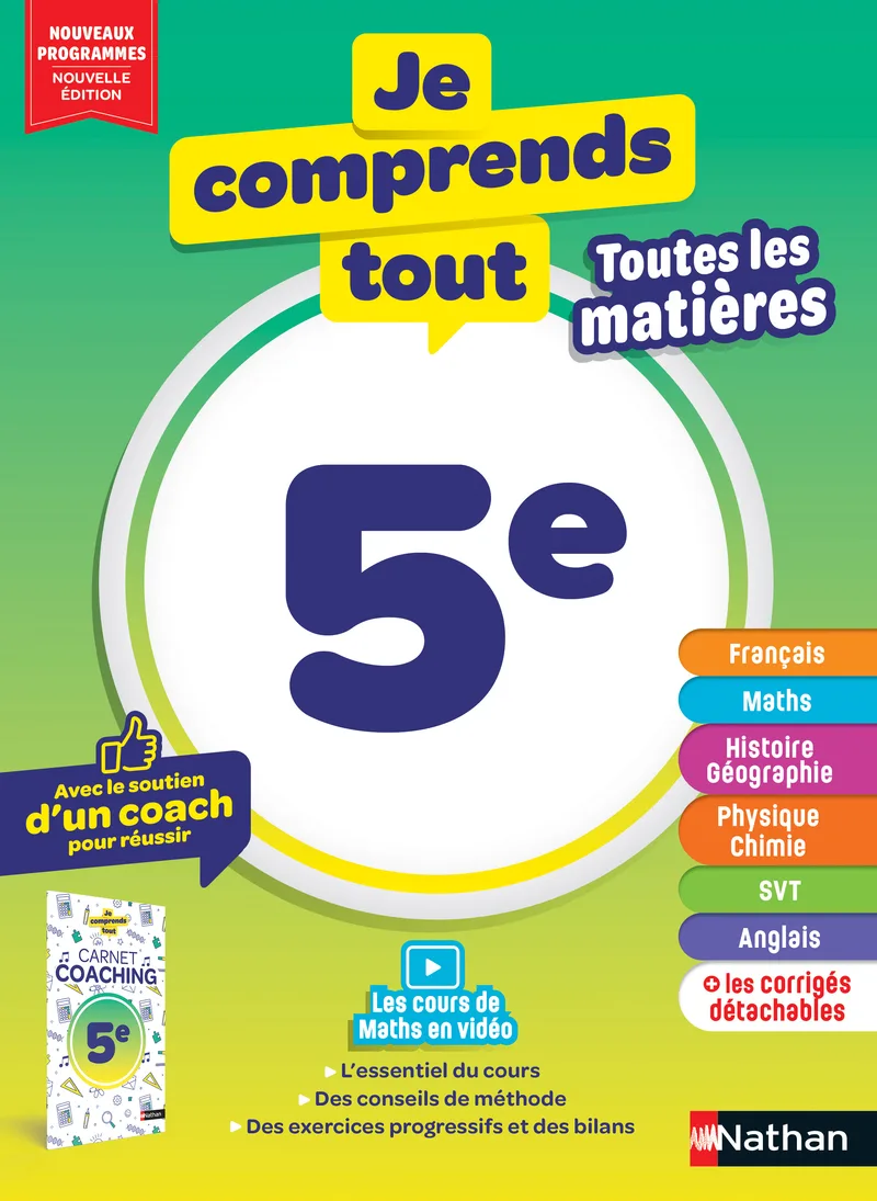 Couverture — Je comprends tout - Tout en un 5ème
