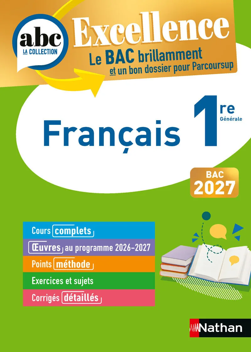 Couverture — ABC BAC Excellence Français 1re 2027
