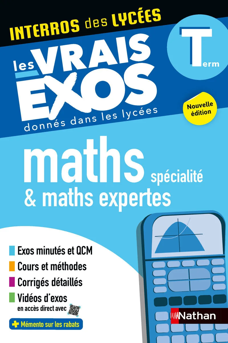 Couverture — Interros des lycées Maths + Maths expertes Term - Les vrais exos