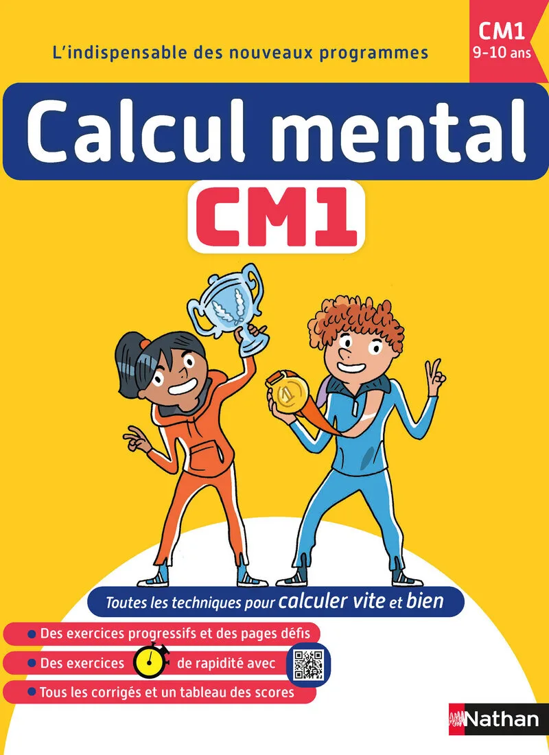 Couverture — Calcul mental CM1 - 9-10 ans