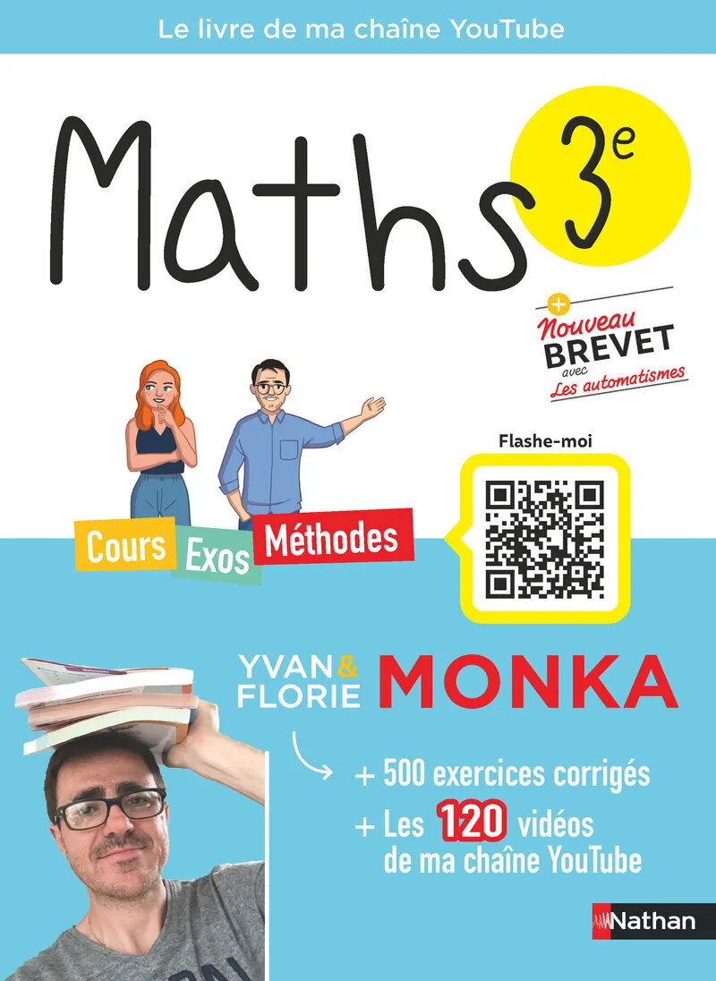 Couverture — Maths 3e avec Yvan & Florie Monka
