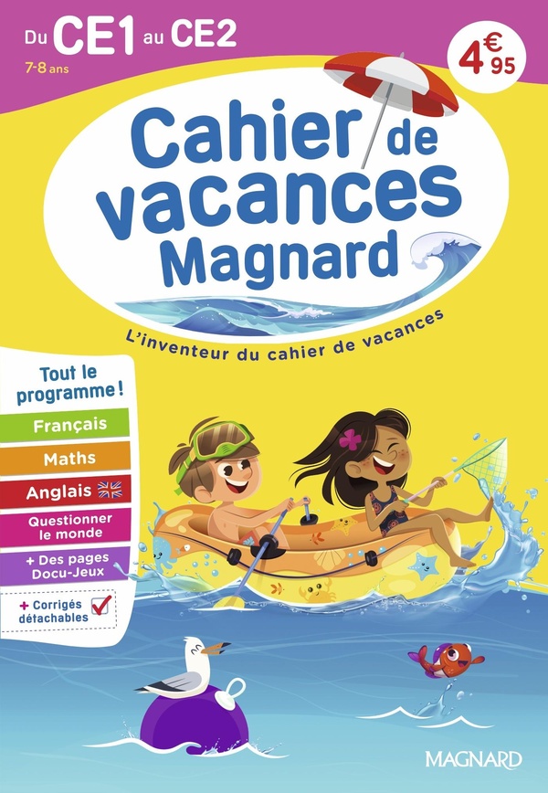 Couverture — Cahier de vacances du CE1 vers le CE2