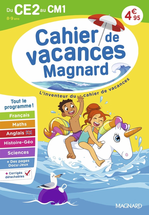 Couverture — Cahier de vacances du CE2 vers le CM1