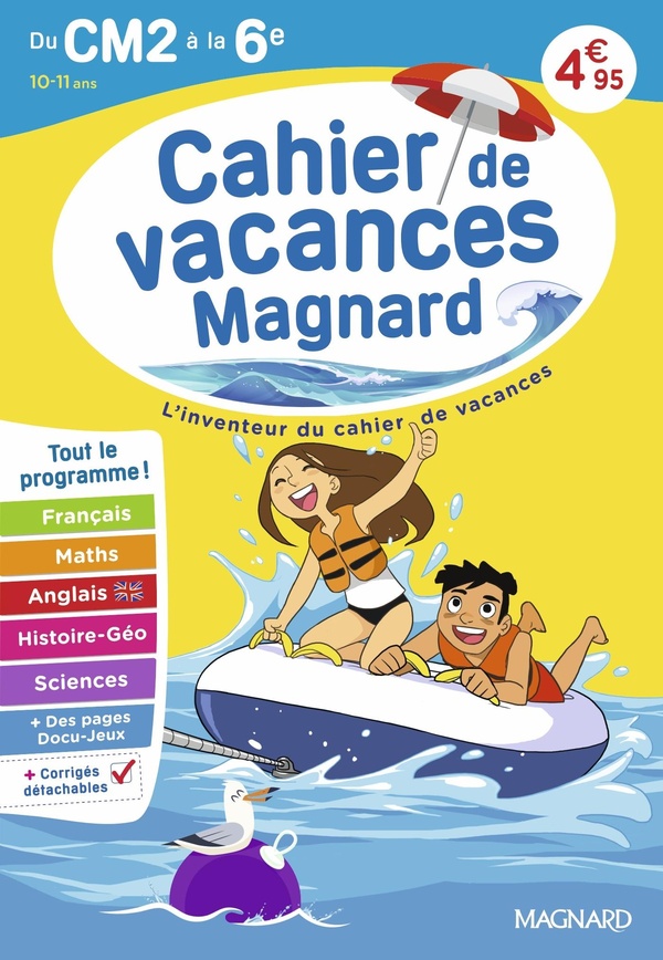 Couverture — Cahier de vacances du CM2 vers la 6e