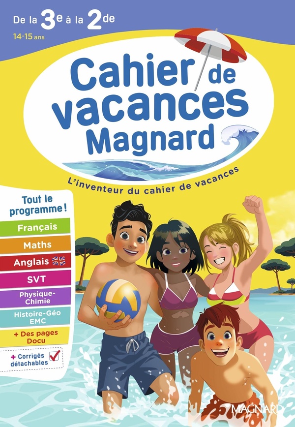Couverture — Cahier de vacances de la 3e à la 2de