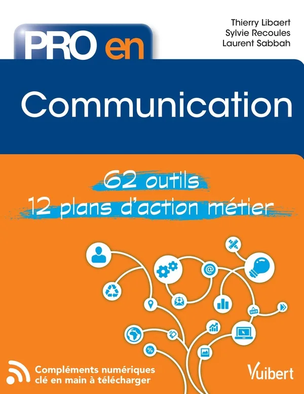 Couverture — Pro en... : communication ; 62 outils ; 12 plans d'action métier