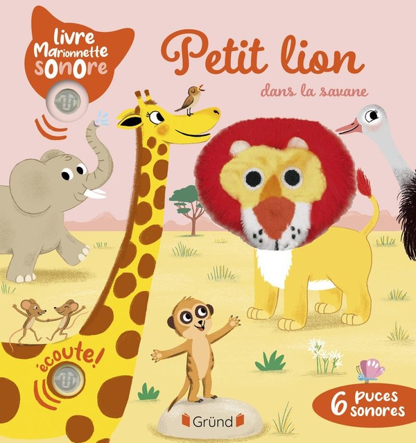 Petit lion dans la savane