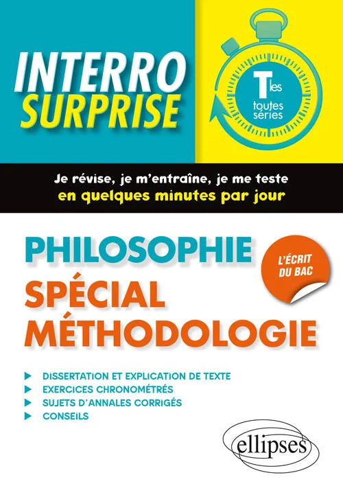 Couverture — Philosophie. Spécial méthodologie. Terminales toutes séries