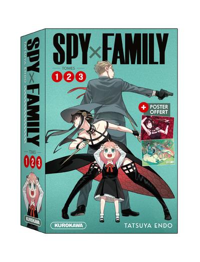 Spy x family : coffret t.1 à t.3 (poster inclus)