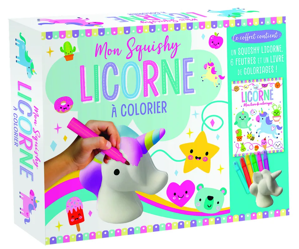 Couverture — MON SQUISHY À COLORIER - LICORNES NE