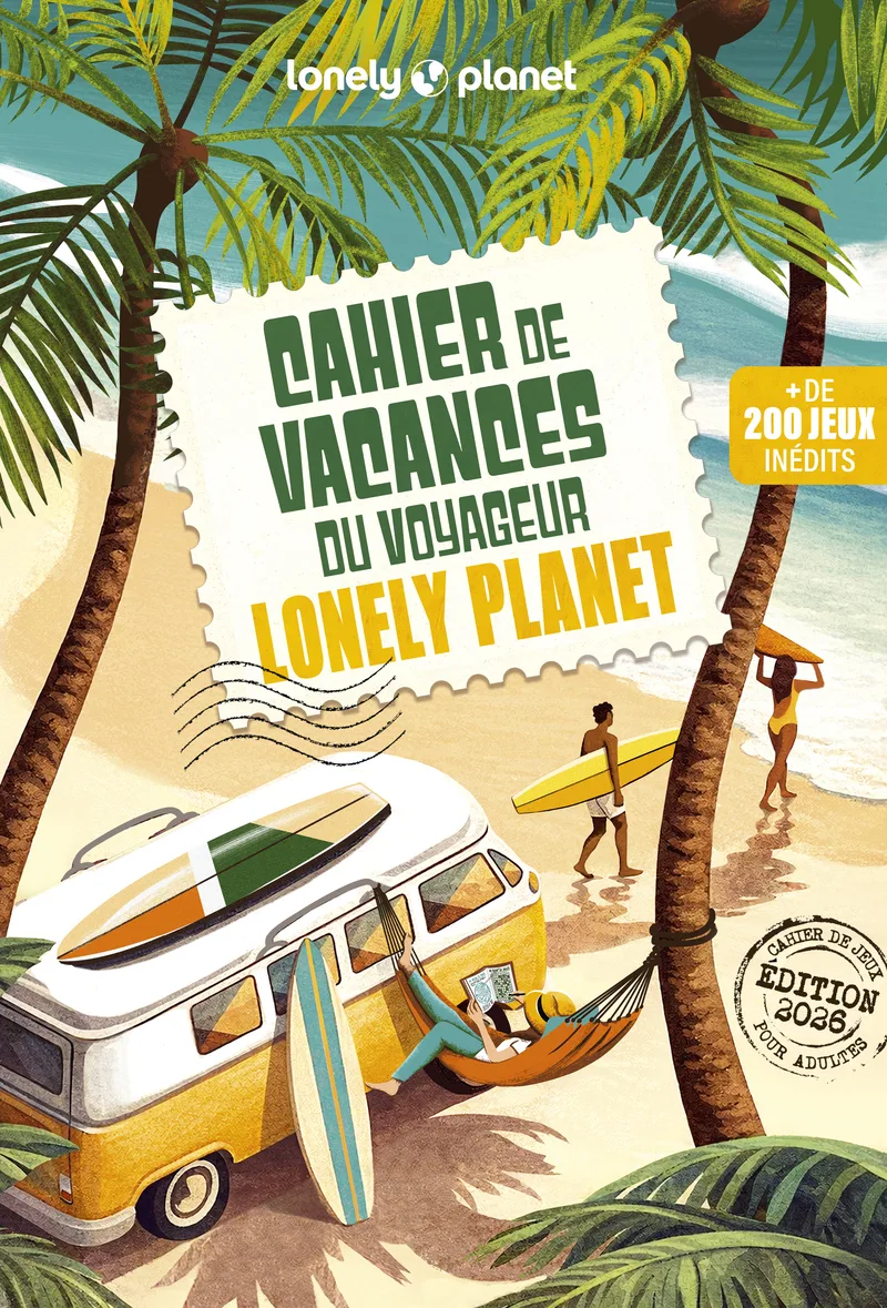 Couverture — Cahier de vacances du voyageur Lonely Planet 2026