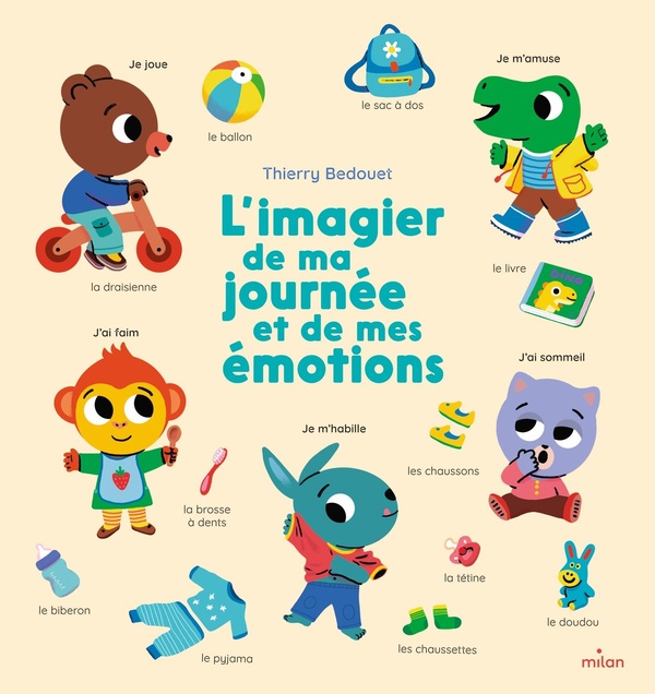 Couverture — L'imagier de ma journée et de mes émotions