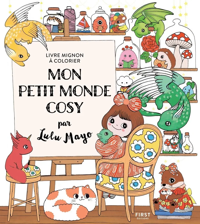 Couverture — Mon petit monde cosy - Livre mignon à colorier