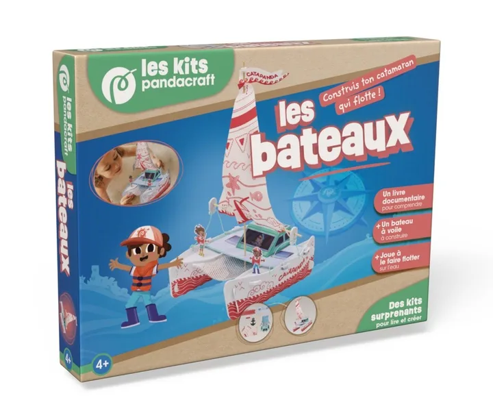 Couverture — Les bateaux : Construis ton catamaran qui flotte !
