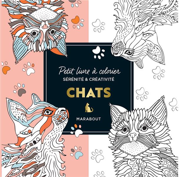 Couverture — Petit livre à colorier : chats