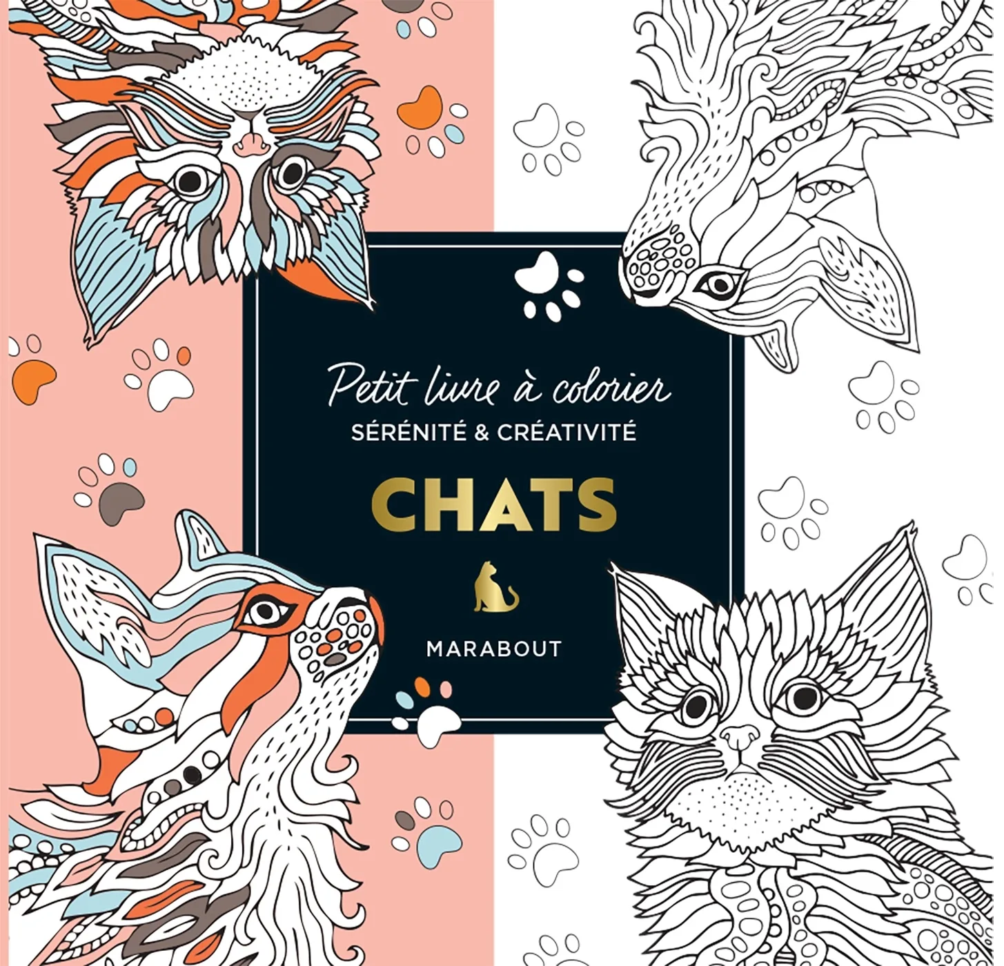 Couverture — Le petit livre de coloriages : Chats