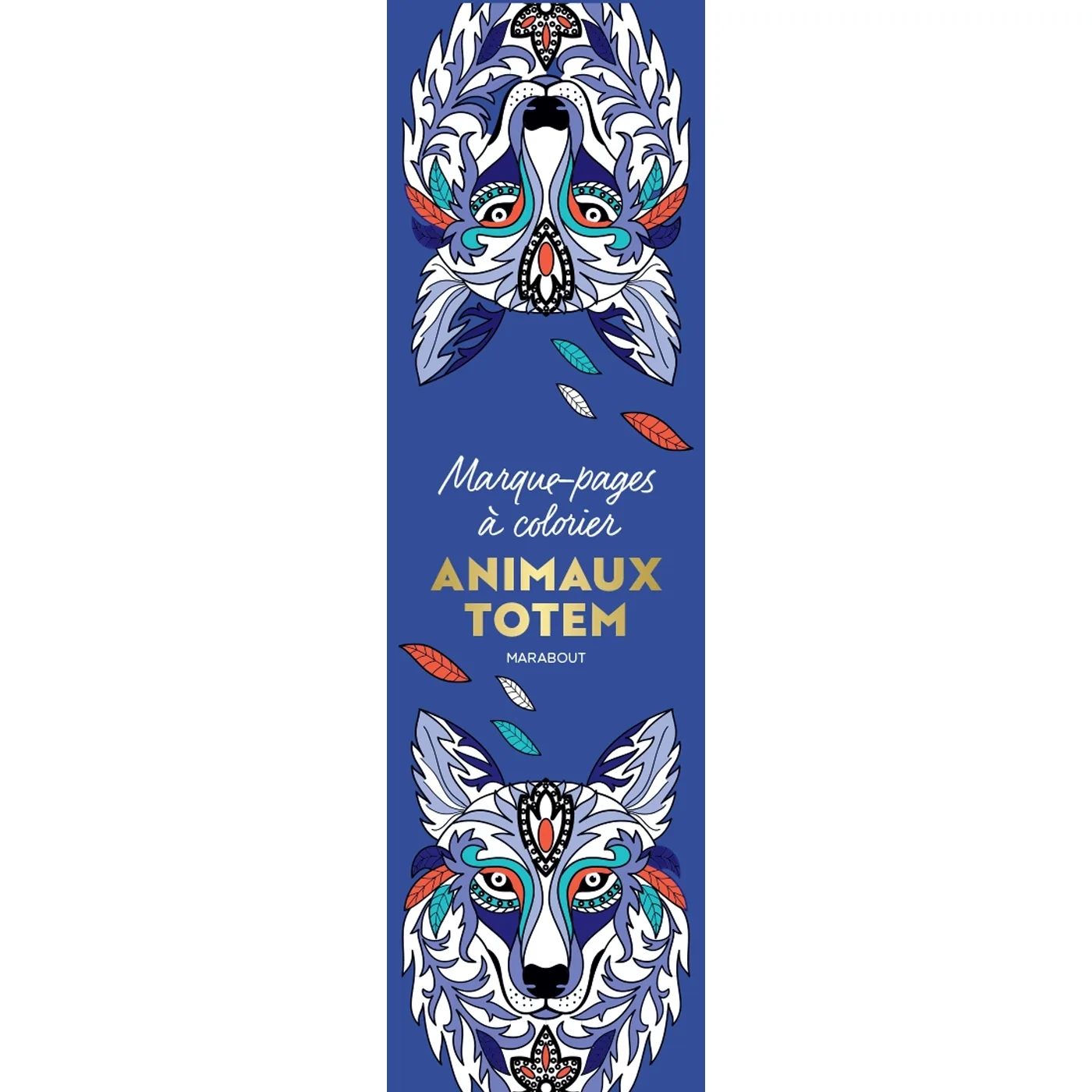 Couverture — Marque-pages à colorier - Animaux totem