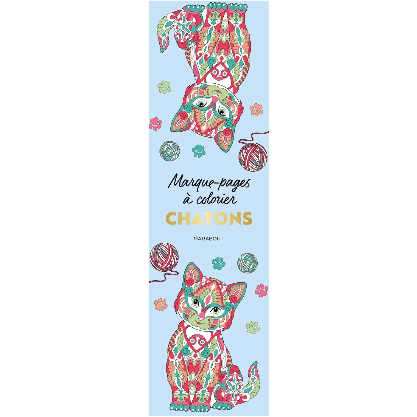 Couverture — Marque-pages à colorier - Chatons