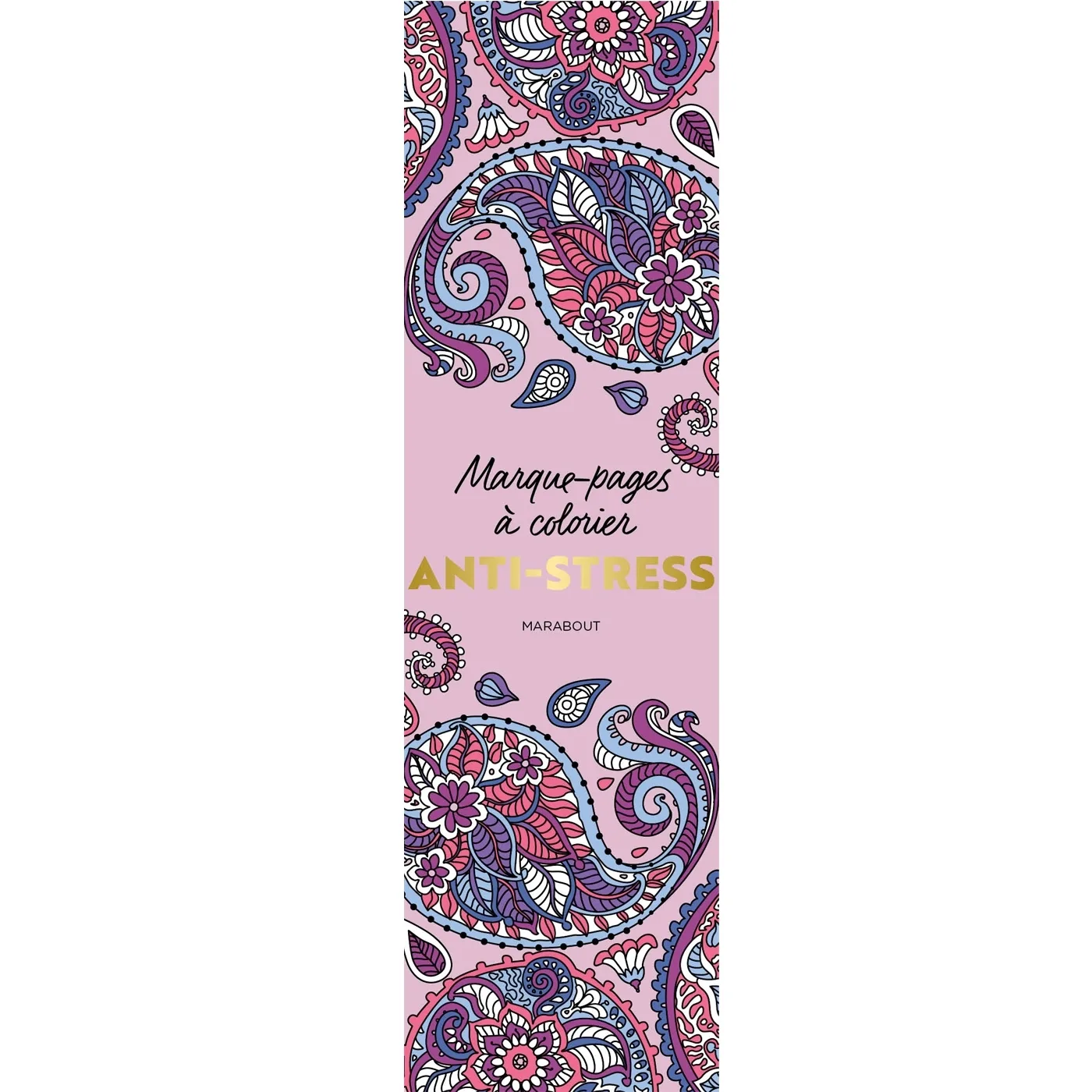 Couverture — Marque-pages à colorier - Antistress