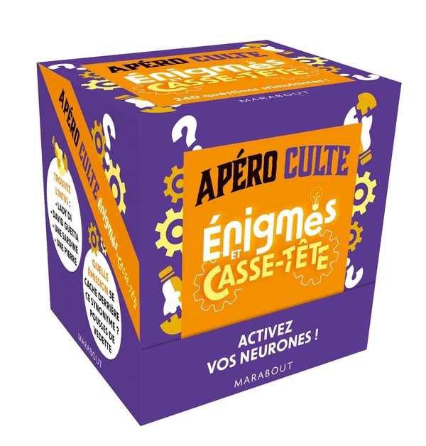 Couverture — Apéro culte : Énigmes et casse-tête