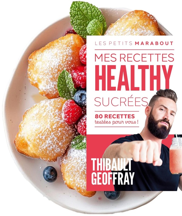 Couverture — Les petits Marabout : Mes recettes healthy sucrées : 80 recettes testées pour vous !