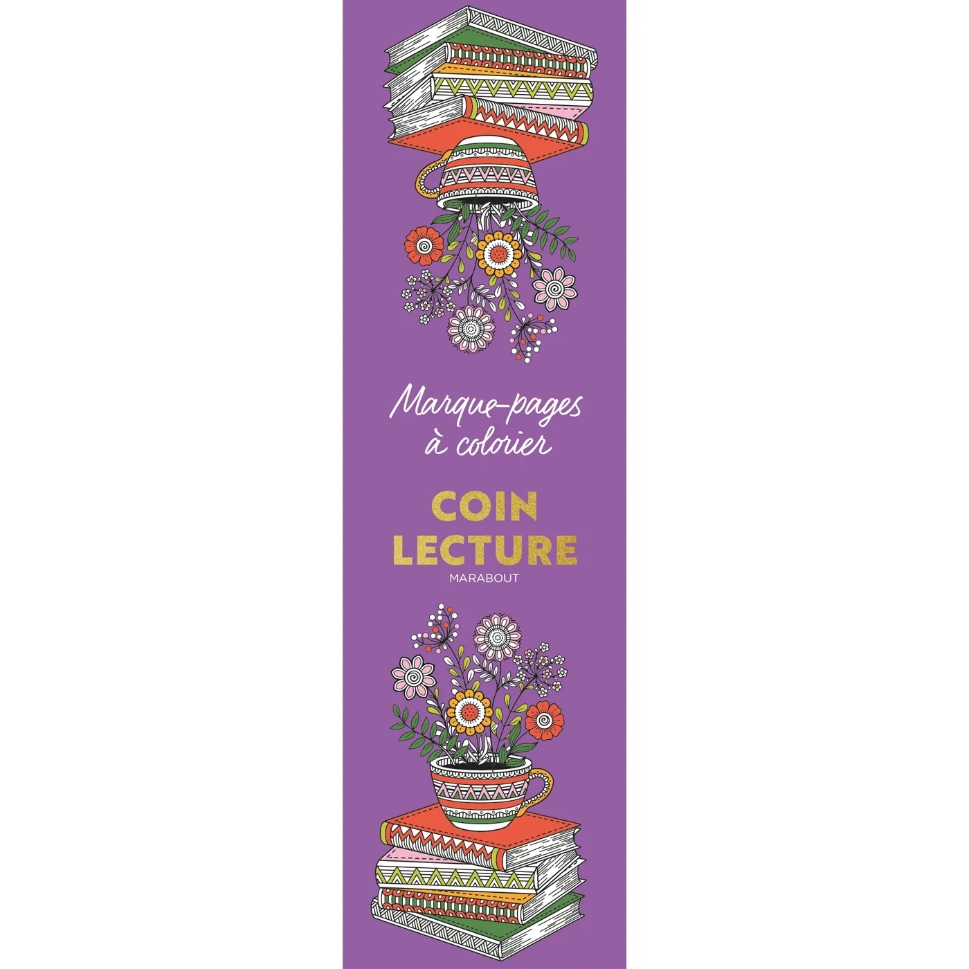 Couverture — Marque-pages à colorier - Coin lecture