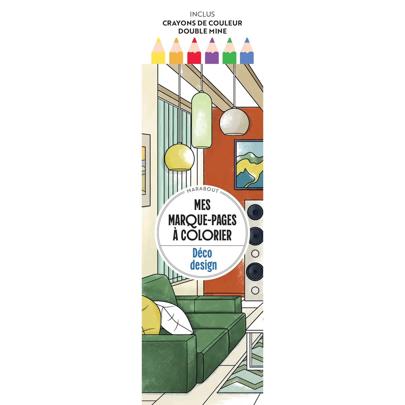 Couverture — Déco design - Mes marque-pages à colorier