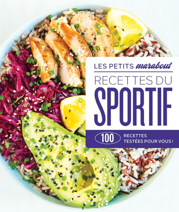 Couverture — Les petits Marabout : Recettes du sportif : 100 recettes testées pour vous !