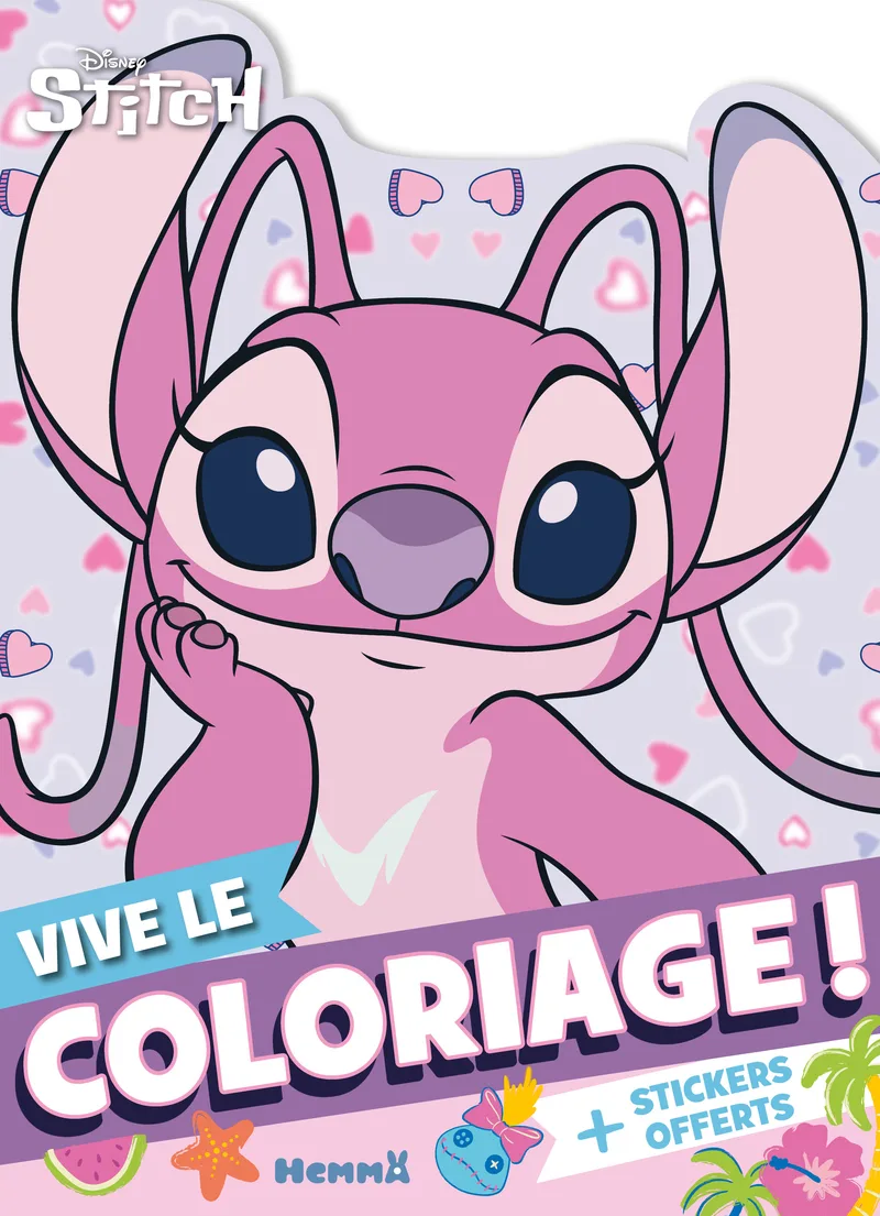 Couverture — Disney Stitch - Vive le coloriage ! (Angel) - + Stickers offerts