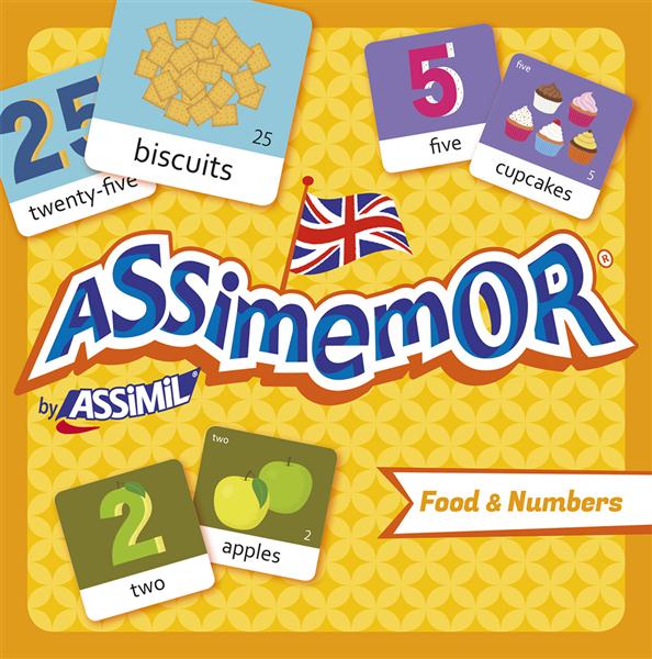 ASSIMEMOR : food and numbers (coffret de 64 cartes ; anglais)