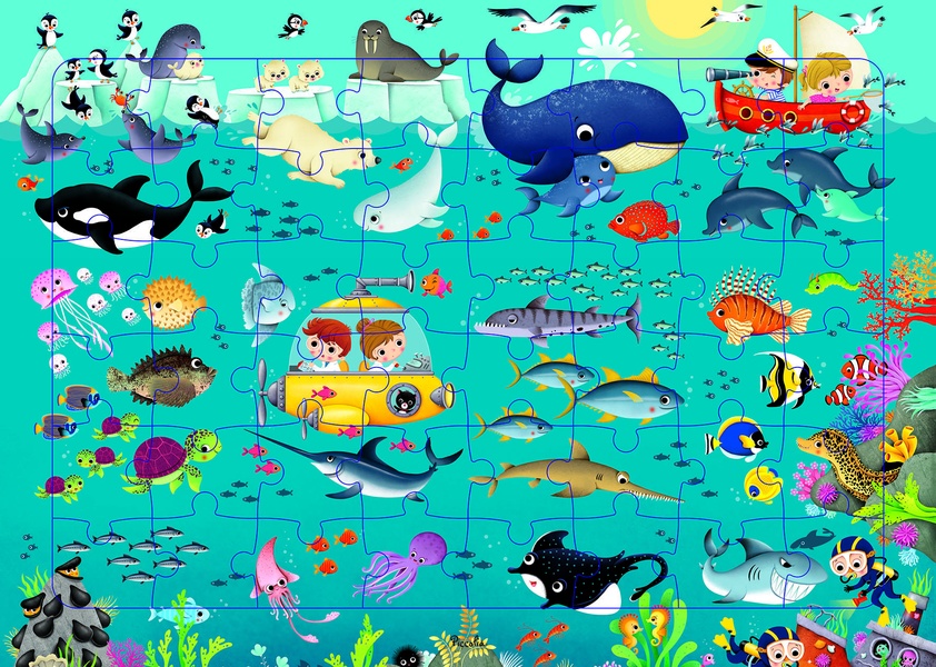 Animaux des océans : 48 pièces