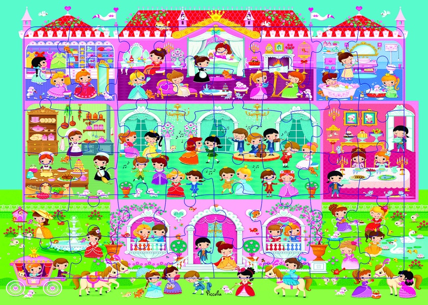 Le château de princesses : 48 pièces