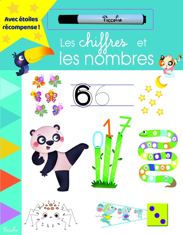 Les chiffres et les nombres (+ 2 pages d'autocollants)