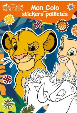 Couverture — Mon colo avec stickers pailletés - ROI LION