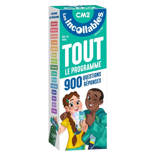 Couverture — Les incollables : tout le programme ; CM2 ; 900 questions réponses