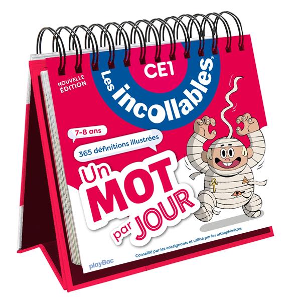 Couverture — Les incollables : Un mot par jour ; CE1