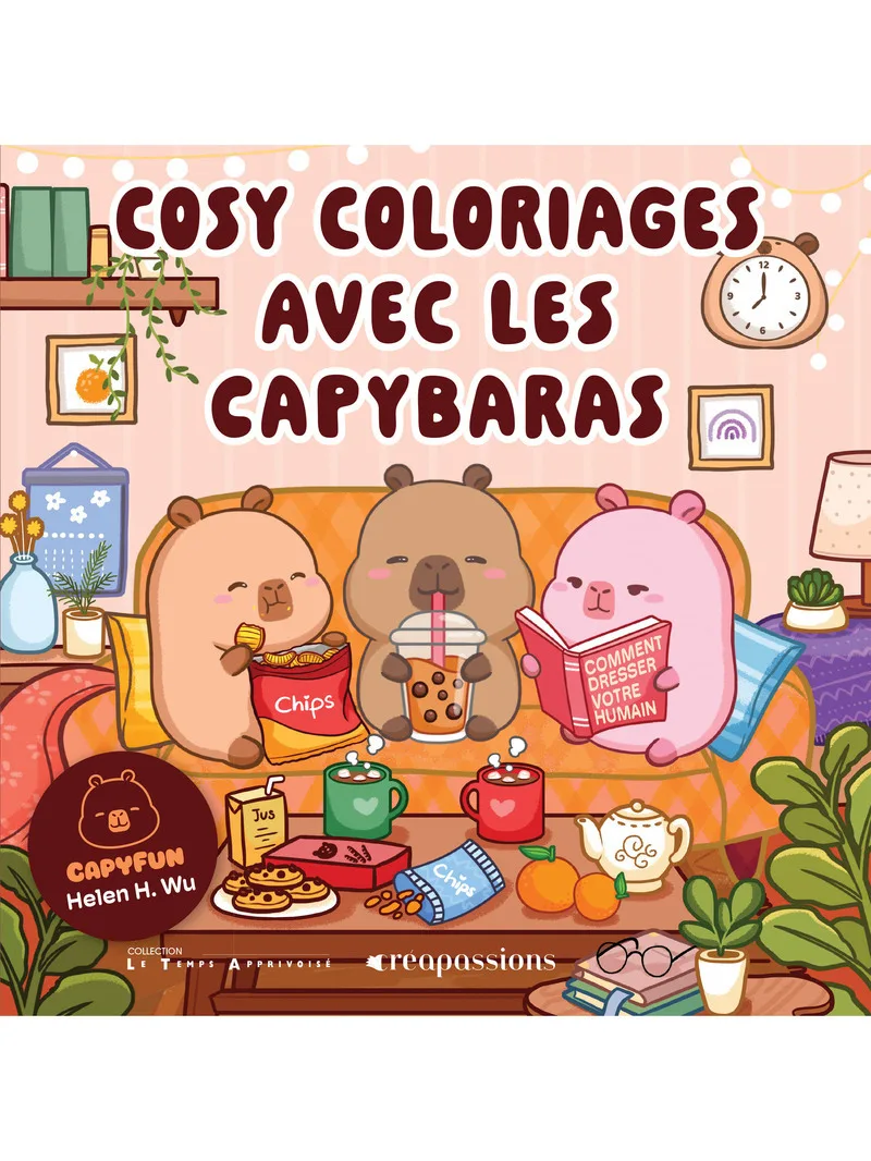 Couverture — Cosy Coloriages avec les capybaras