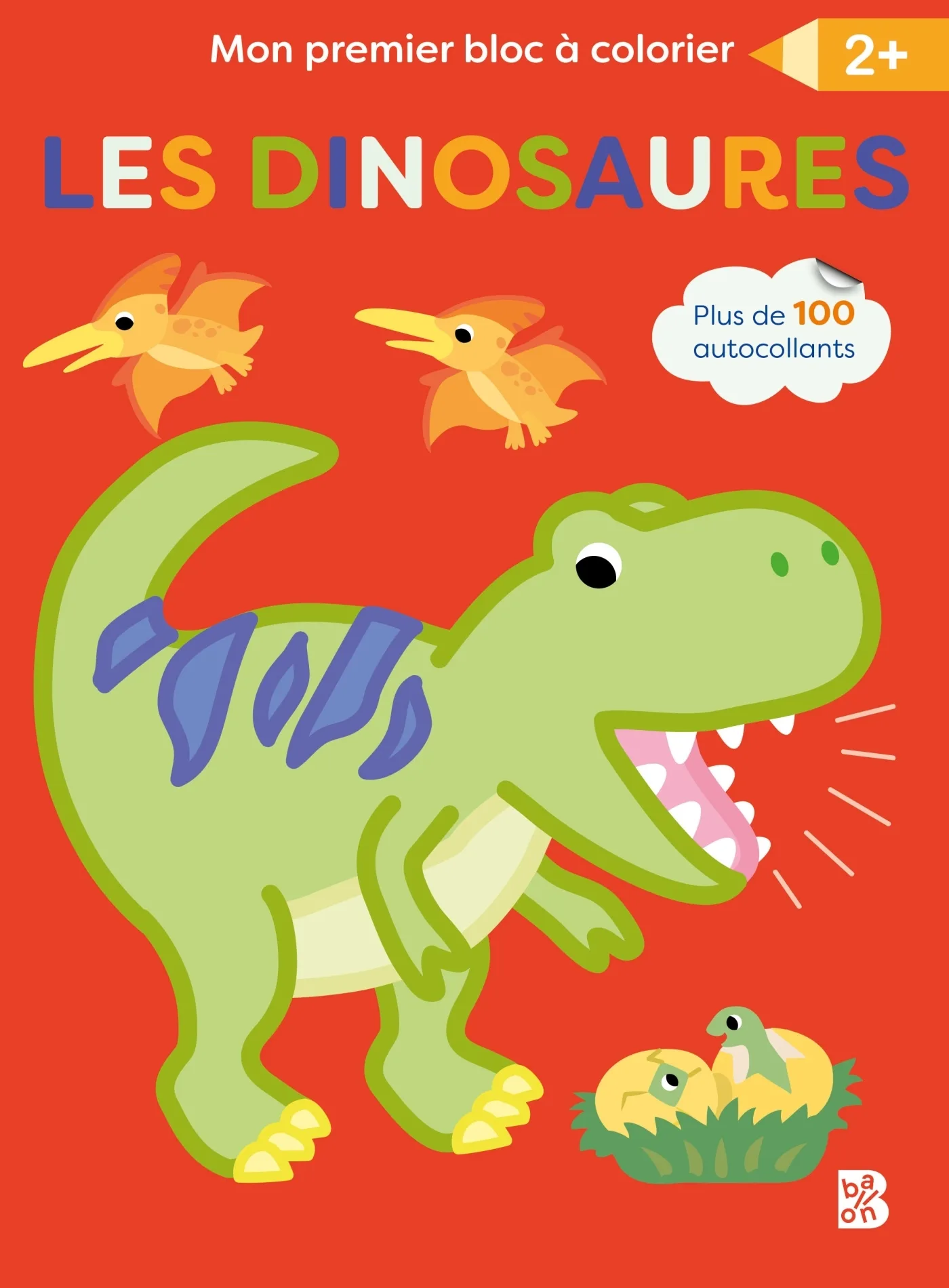 Couverture — Mon premier bloc à colorier - Les dinosaures