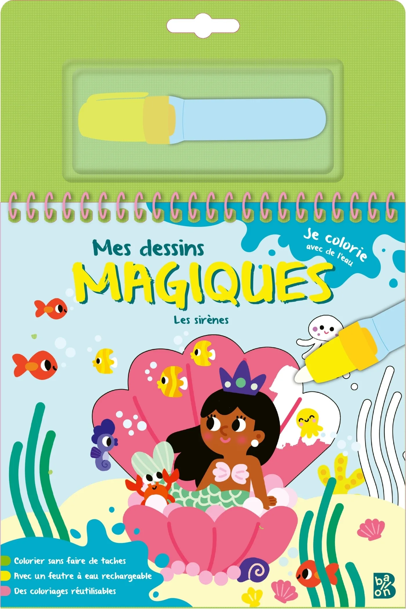 Couverture — Mes dessins magiques - Les sirènes