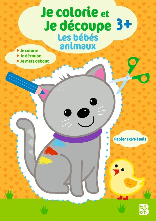 Couverture — Je colorie et je découpe - Les bébés animaux