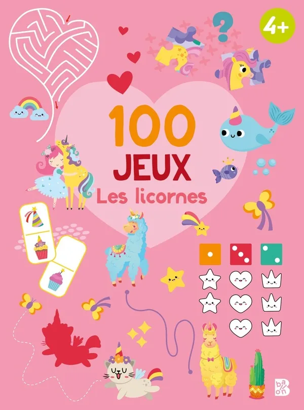 Couverture — 100 jeux - Les licornes