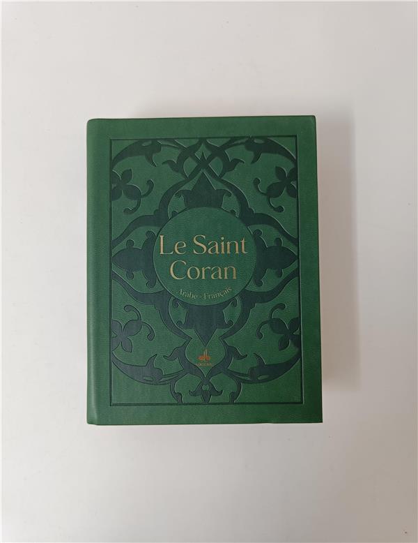 Le Saint Coran (édition bilingue français/arabe ; couverture daim vert foncé aléatoire)